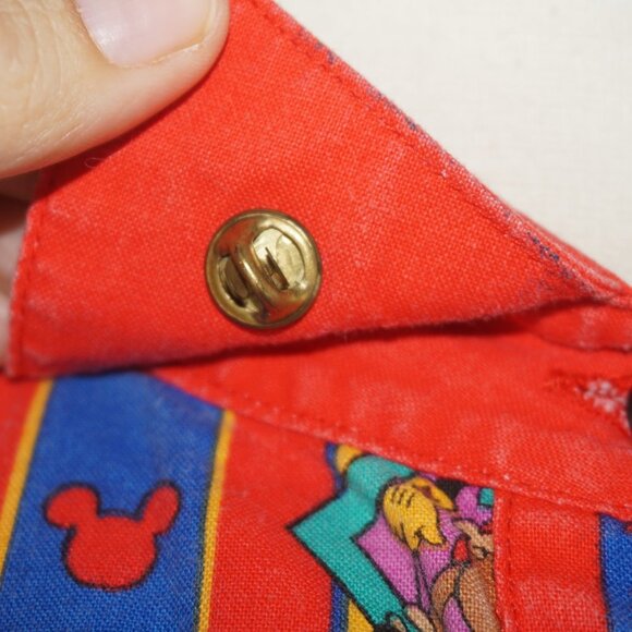 Vintage 80s Disney Mickey Mouse Western Shirt XL - Picture 4 of 12